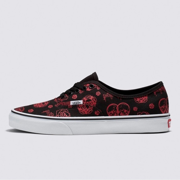 VANS Authentic - Love you To Death Black SKATE SHOES SZ 5 Womens VN0A5KS96BT - Picture 2 of 11